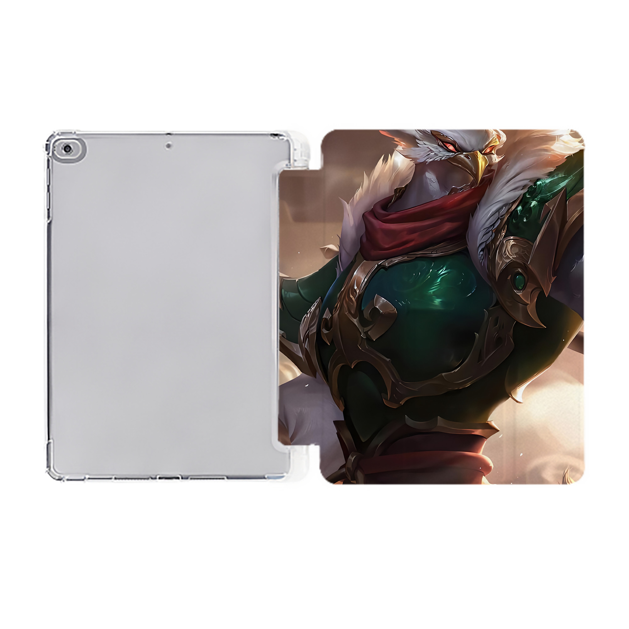 （画像用） リーグ・オブ・レジェンド League of Legends LOL IPad ケース ペン収納付き 三つ折りスタンド PUレザー×シリコン 対応機種9.5/10.5/10.9インチ